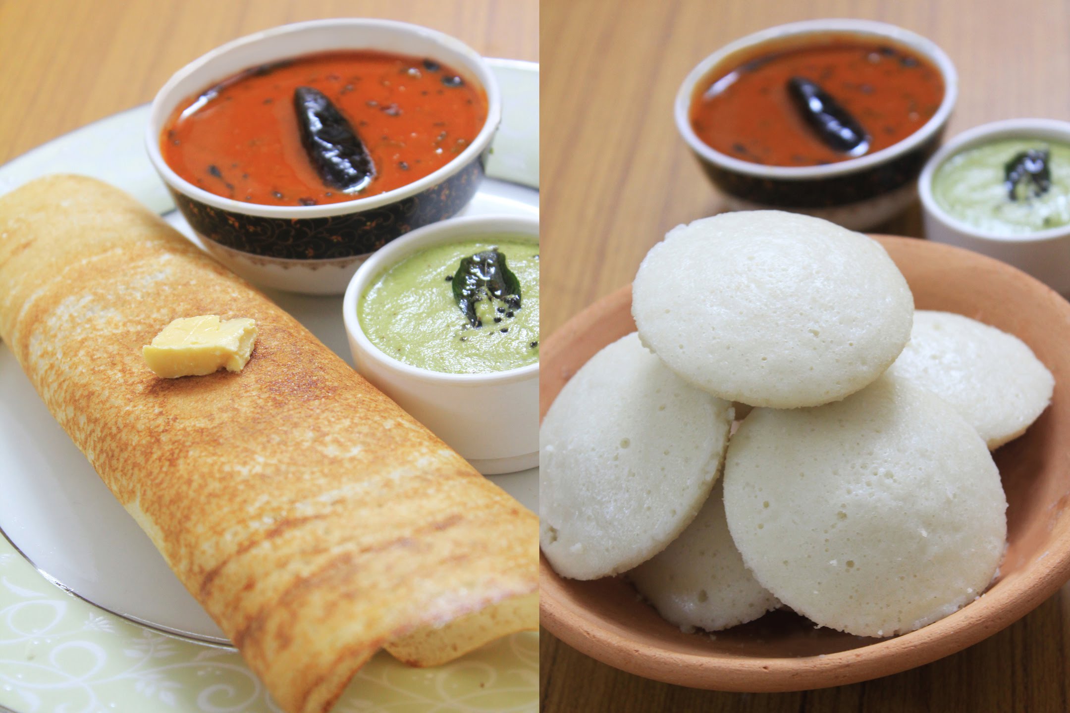  Dosas and idlis