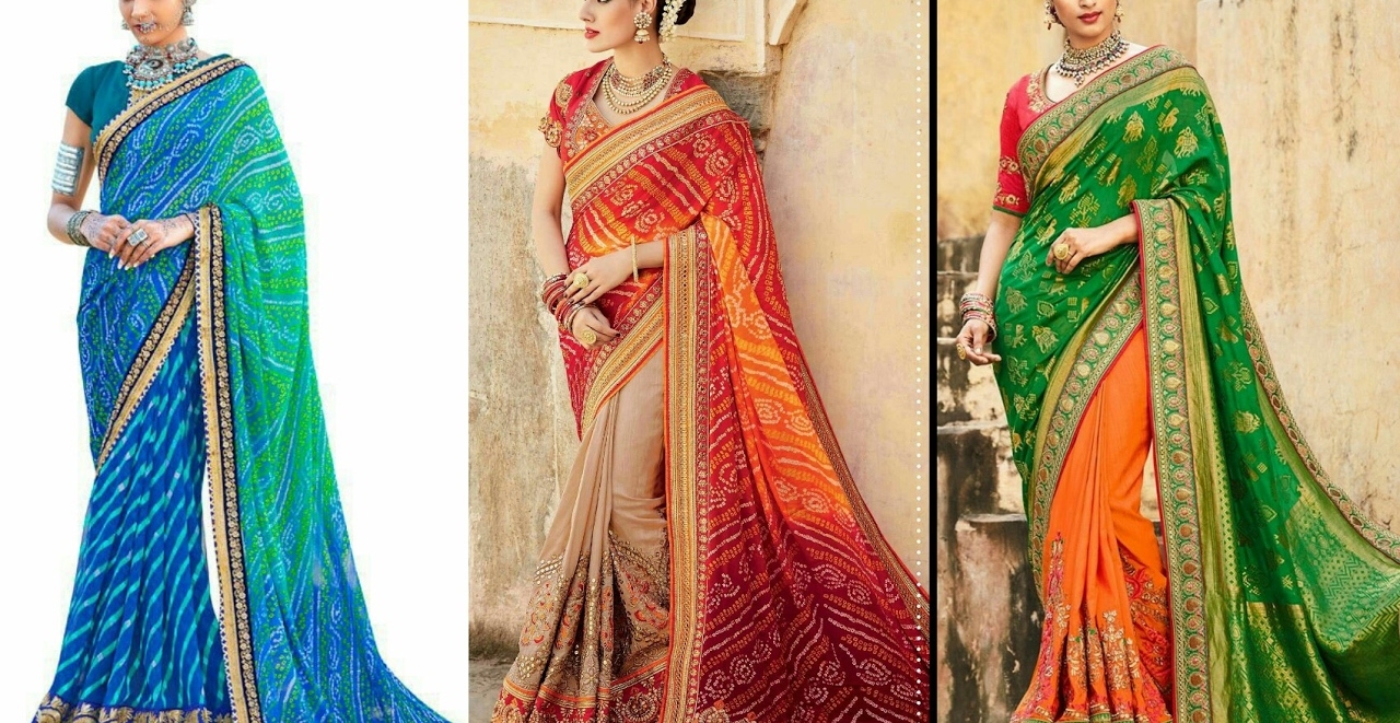 bandhani prints sarees