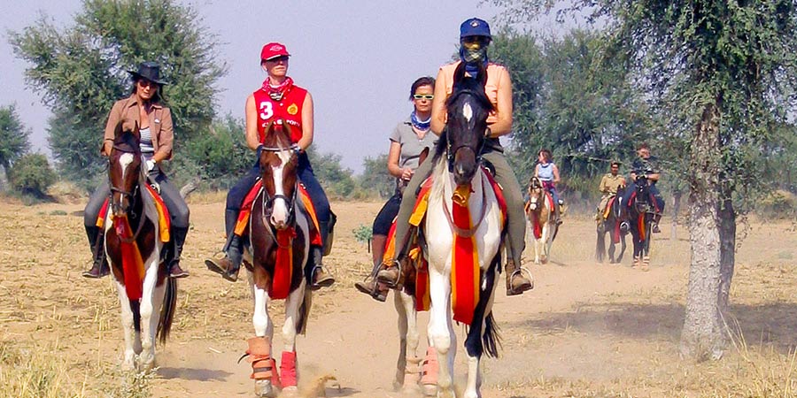 horse ride in the chambal safari