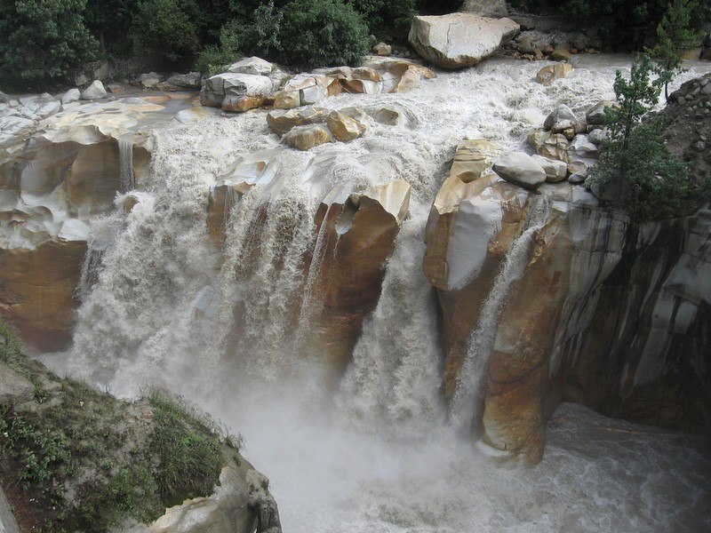 holy river ganga at gangotri