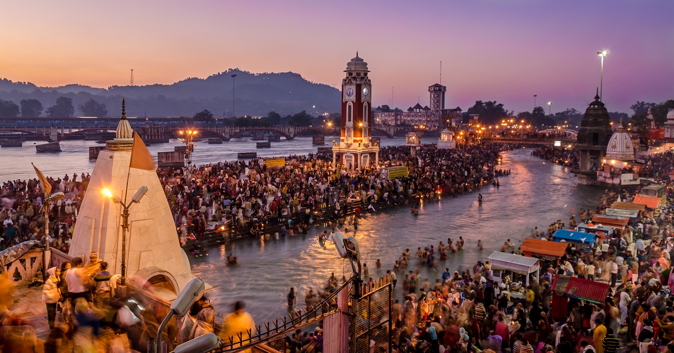 holy river ganga at haridwar