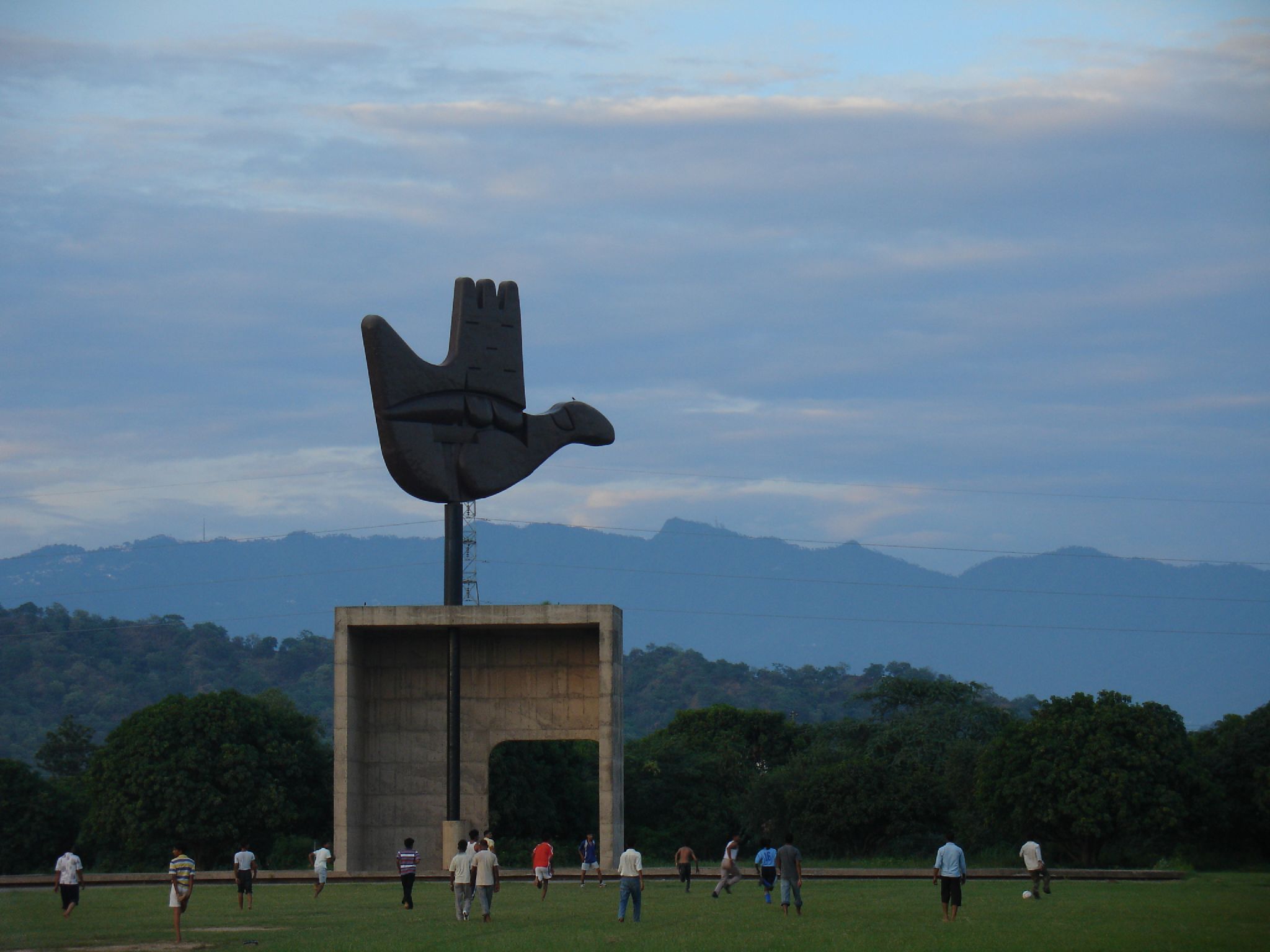 open hand monument - things to do in chandigarh