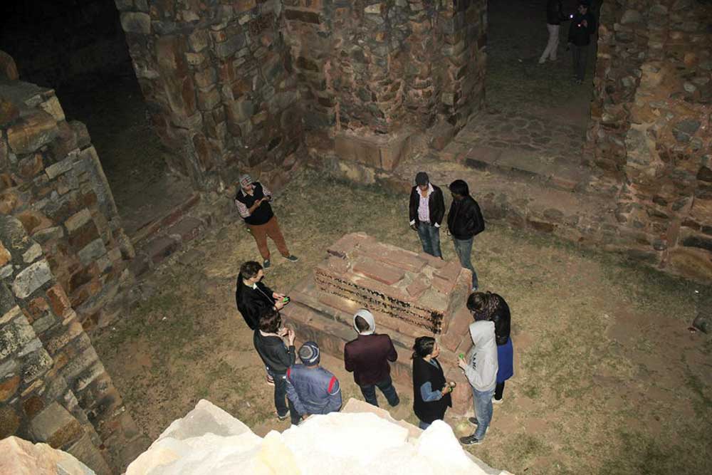 bhangarh fort in night - fun places to hang out with friends in india