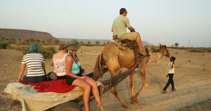 camel safari in rajasthan village - places to visit in india before 30