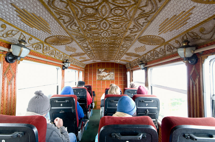 darjeeling toy train in india - first class cabin