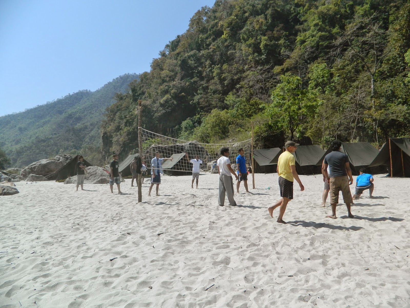 riverside volleyball - adventure activity in rishikesh