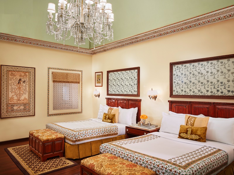 taj jai mahal palace deluxe room - top heritage hotels in india