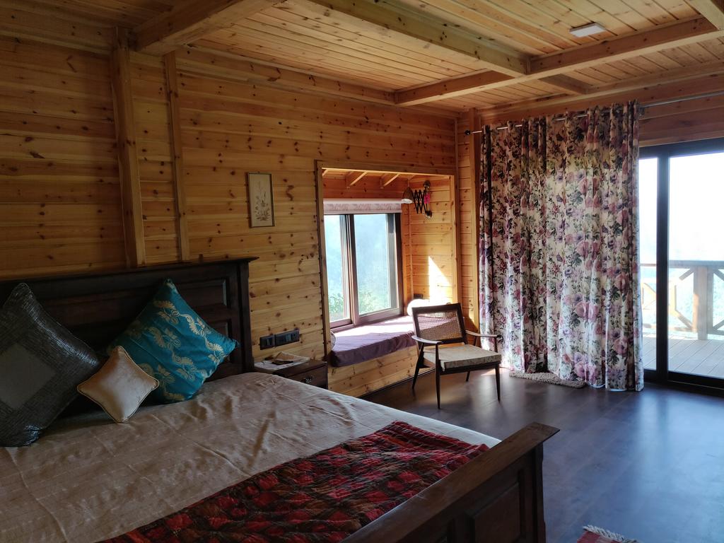 avaas-wooden-chalets room view hilltop homestays in nainital