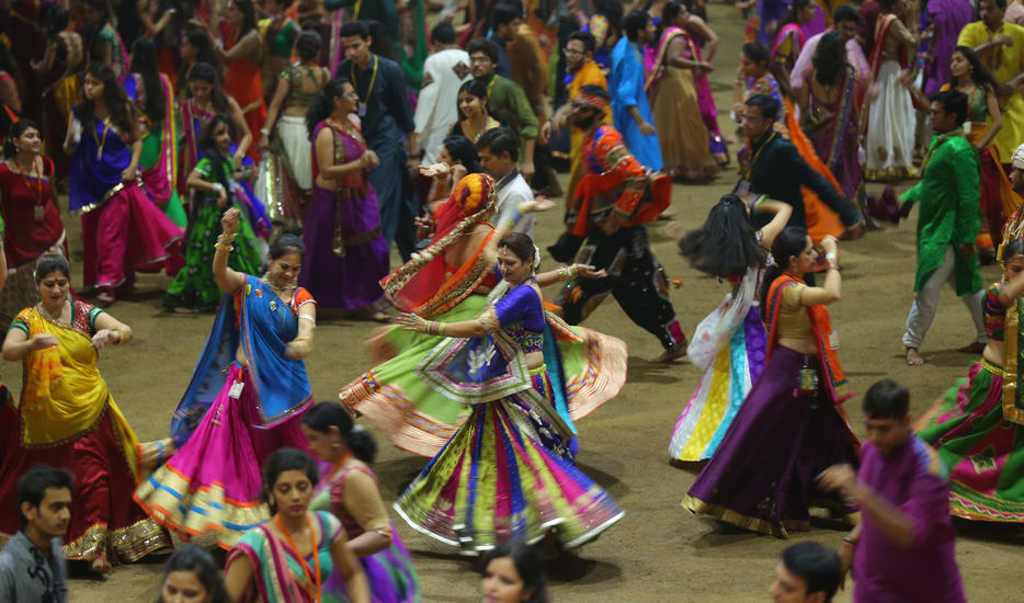 navratri celebration in bhubaneshwar city india