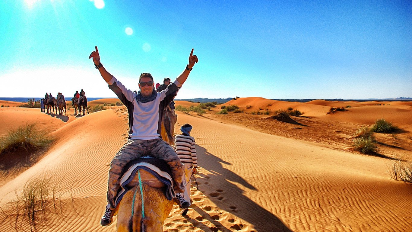 camel ride in jaisalmer - desert cities in rajasthan