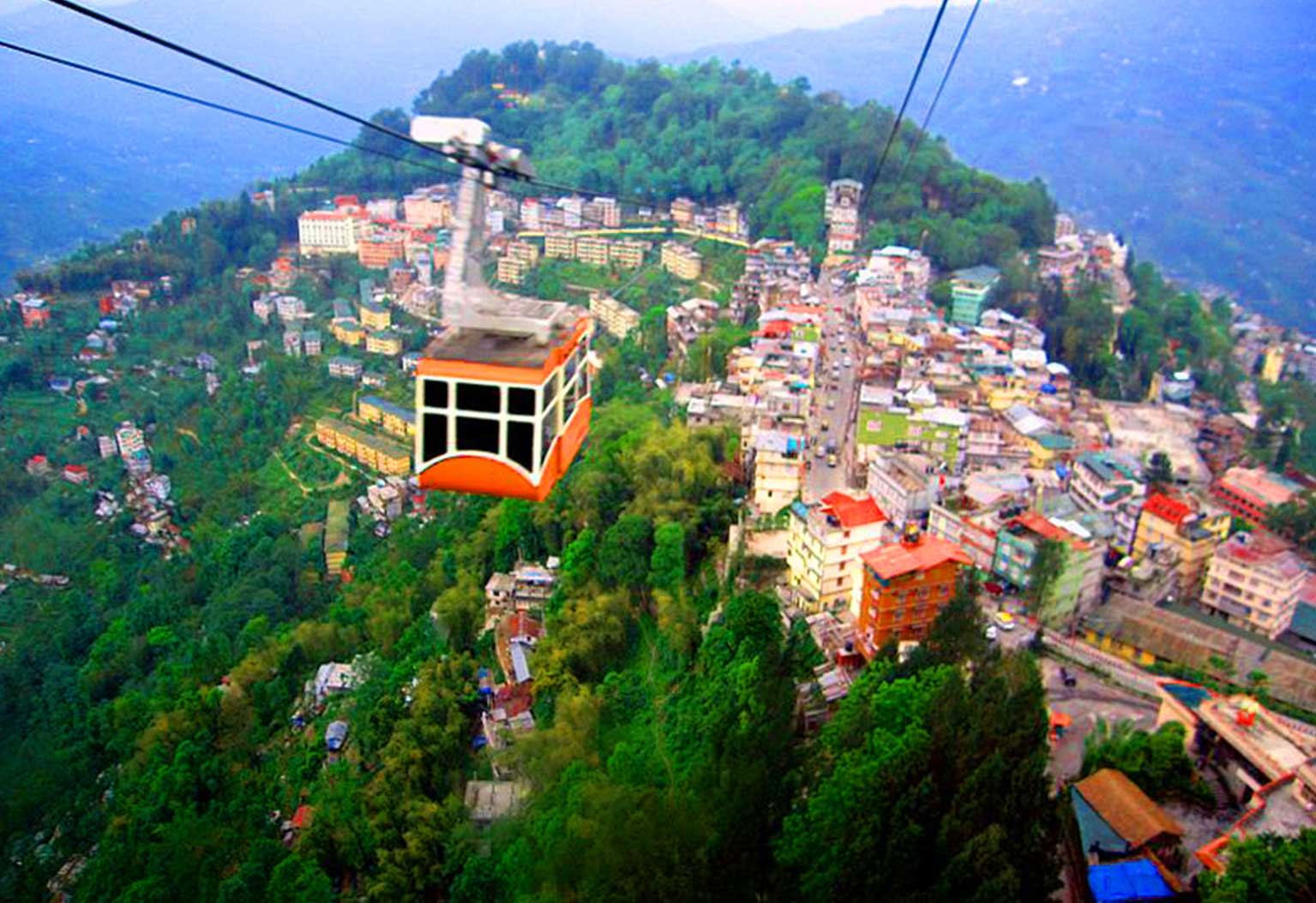 mussoorie rope way - place to visit for summer vacations in india with family