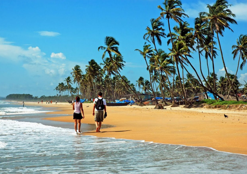 Calangute Beach in India 