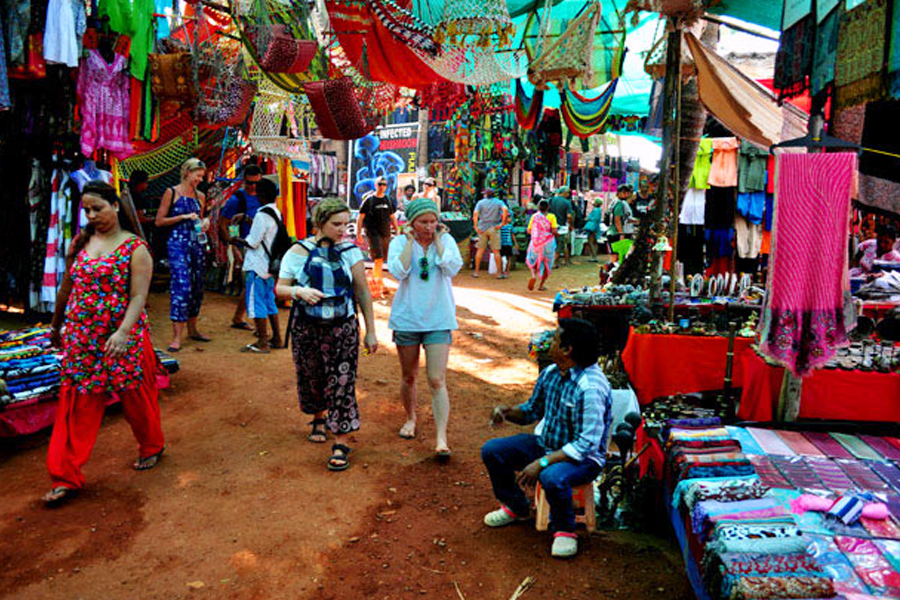 Calangute market Square goa