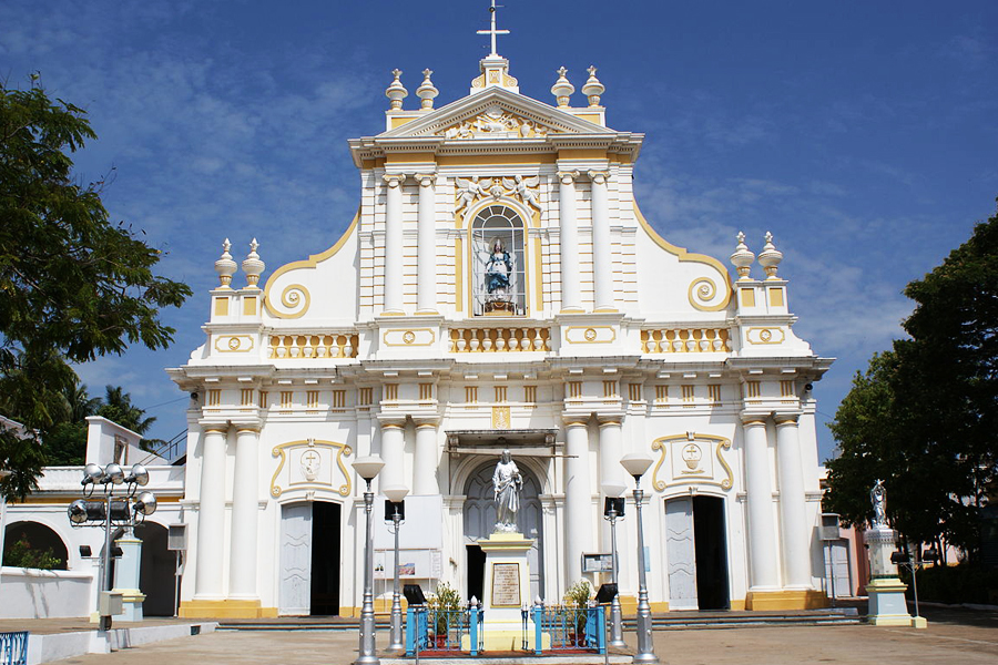 Immaculate Conception Cathedral Puducherry by travelsite india